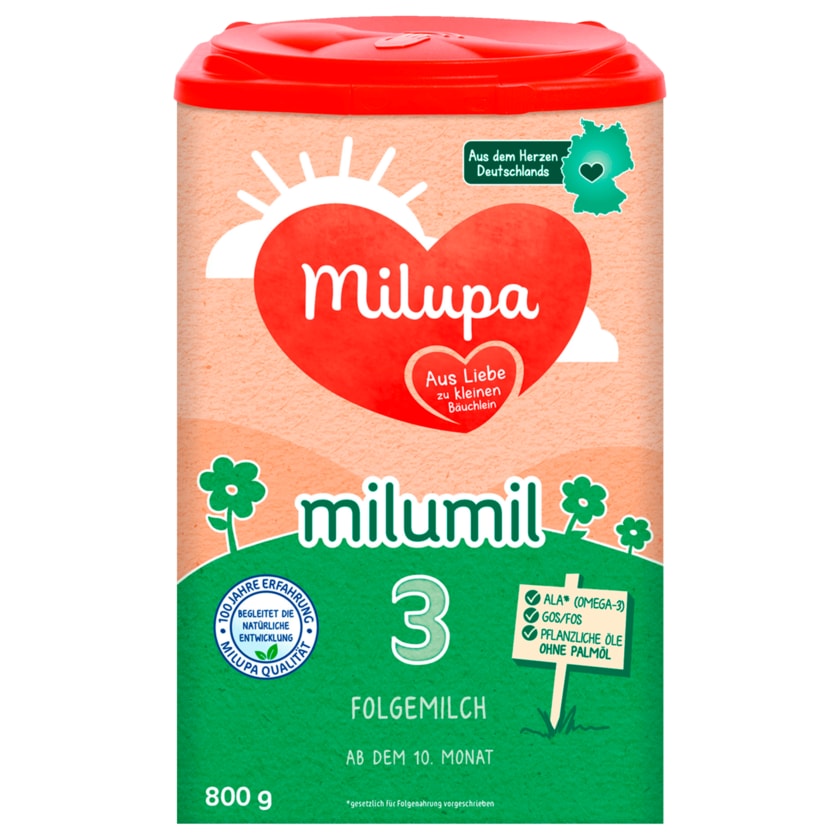 Milupa Milumil 3 Folgemilch, ab dem 10. Monat 800g